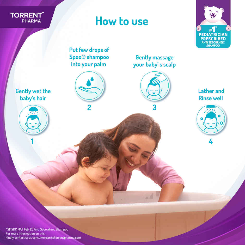 Tedibar Family Spoo Shampoo Gentle Cleanser For Your Baby's Scalp & Hair