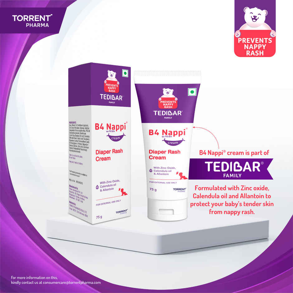 Tedibar Family B4 Nappi Cream For Babies Diaper Rash