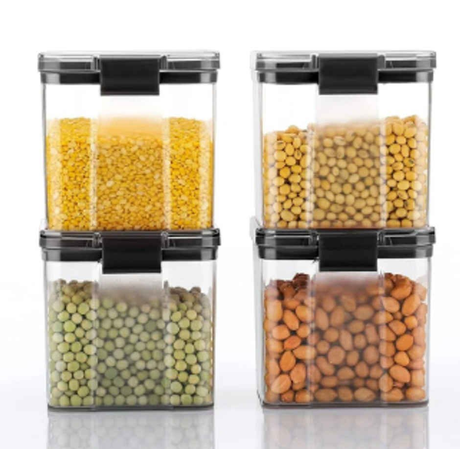 YELLOCUT Plastic Container Set | Transparent - 700 ml