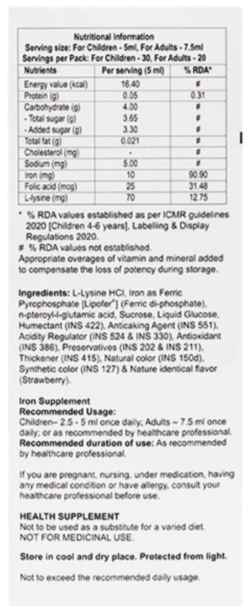 Softeron Gold Strawberry Oral Suspension