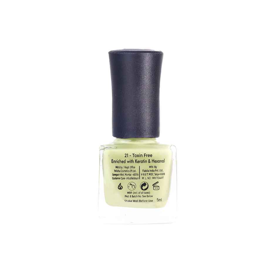 Color Fx Xprss Matcha Green Nail Polish, Long Lasting Nail Paint, 308