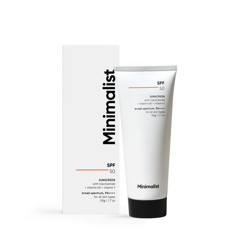Minimalist SPF 50 PA++++ Multi- Vitamin Sunscreen Broad Spectrum No- White Cast Light Weight For Men & Women