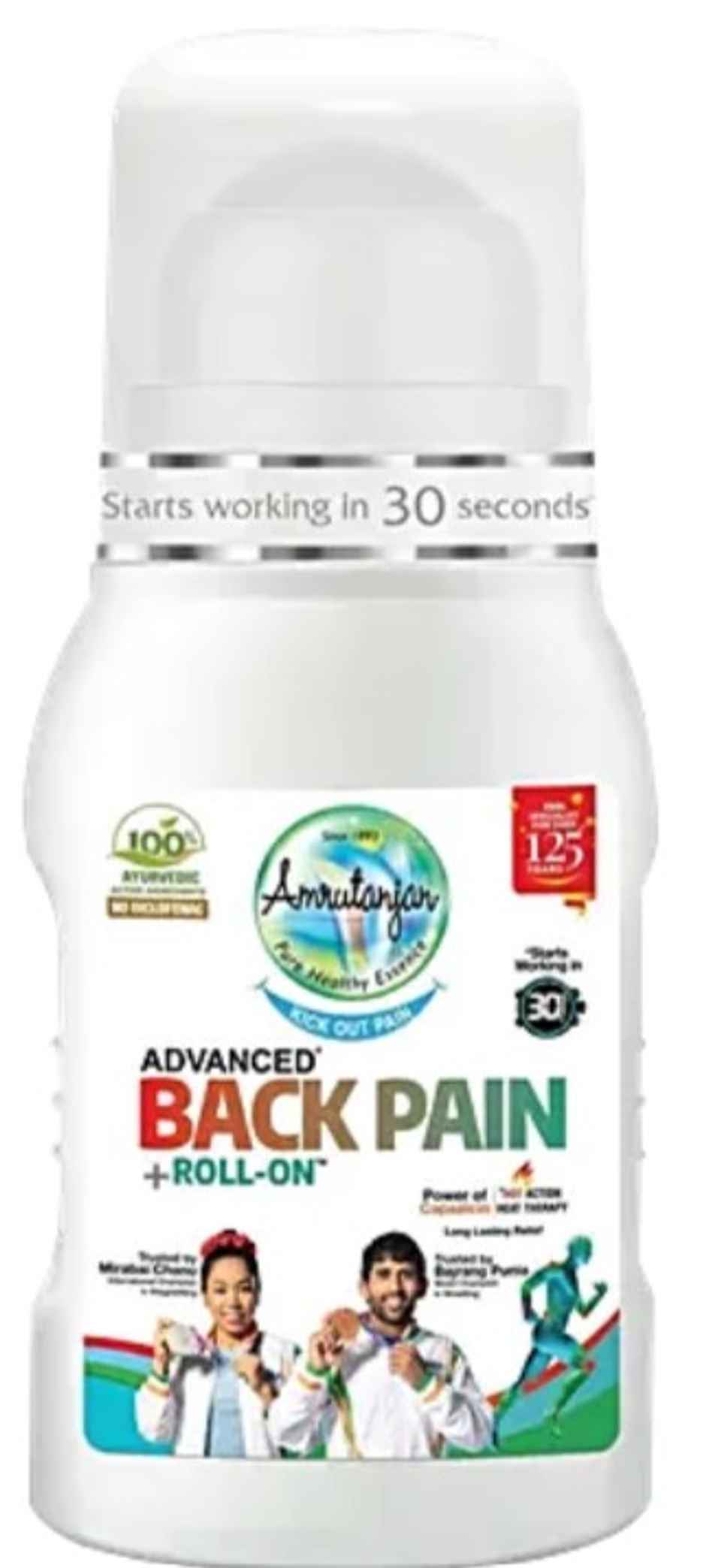 Amrutanjan Advanced Back Pain + Roll On Balm