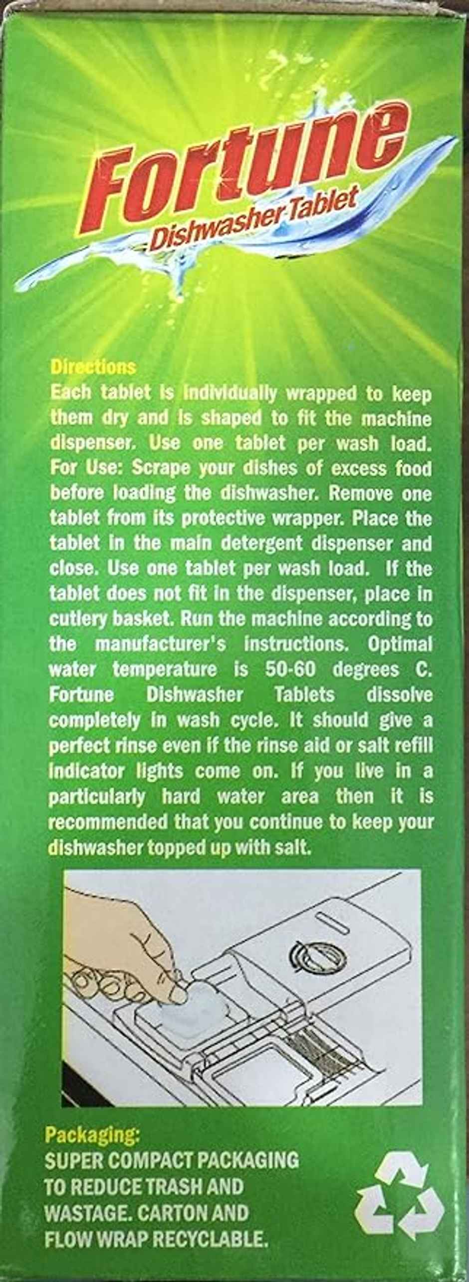 Fortune Dishwasher Tablets, 5 in 1 Action, Fresh Scent