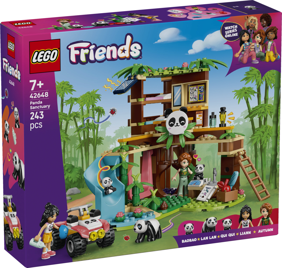 LEGO Friends Panda Sanctuary Animal Care Building Set Toy 42648
