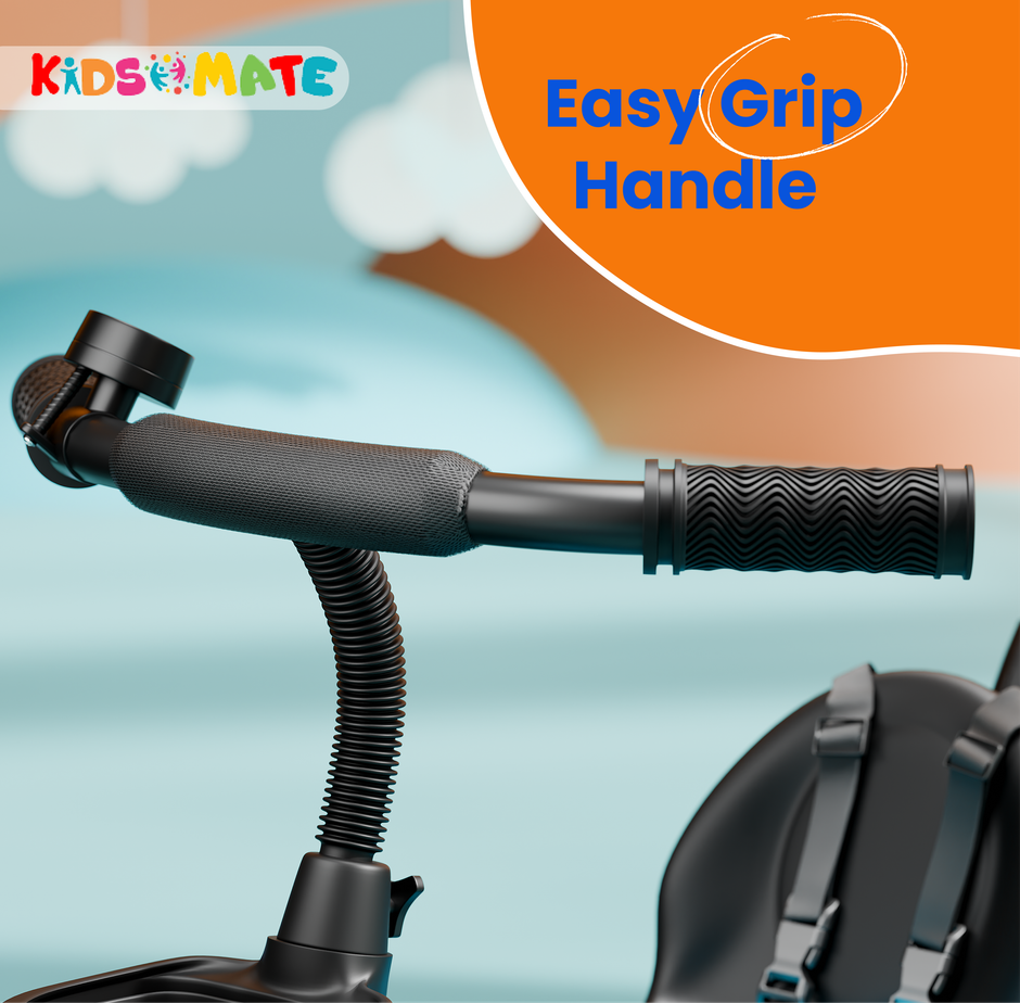 Kidsmate Junior Tricycle with Parental Control for 1 to 4 Years | Capacity 30 kgs | Blue