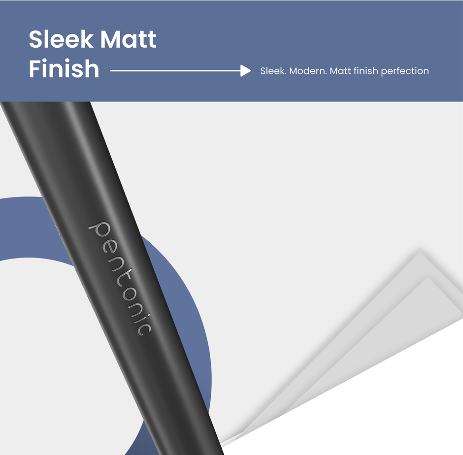 Pentonic Ball Pens, 0.7 mm Tip, Blue Ink