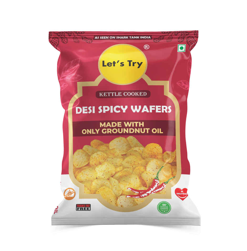 Let's Try Desi Spicy Wafers | Crunchy Potato Snack