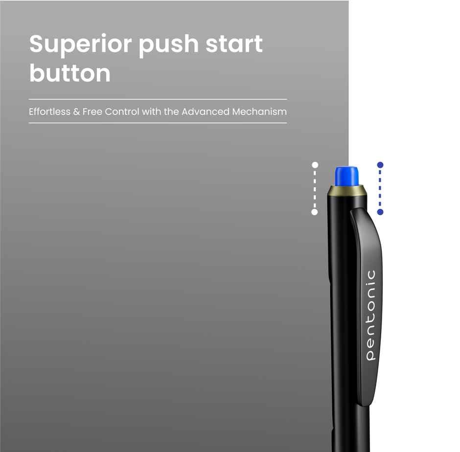 Pentonic B RT Ball Pens, Blue Ink