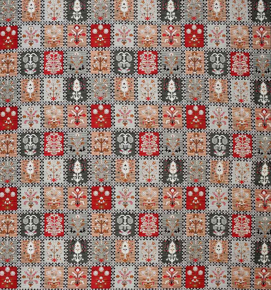 Furnofy Double Christmas Theme Geometric Bedsheet, 2 Pillow Covers | Multicolour | 90 x 100 in