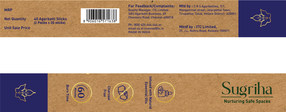 Mangaldeep Sugriha Mosquito Repellant Incense - Citronella