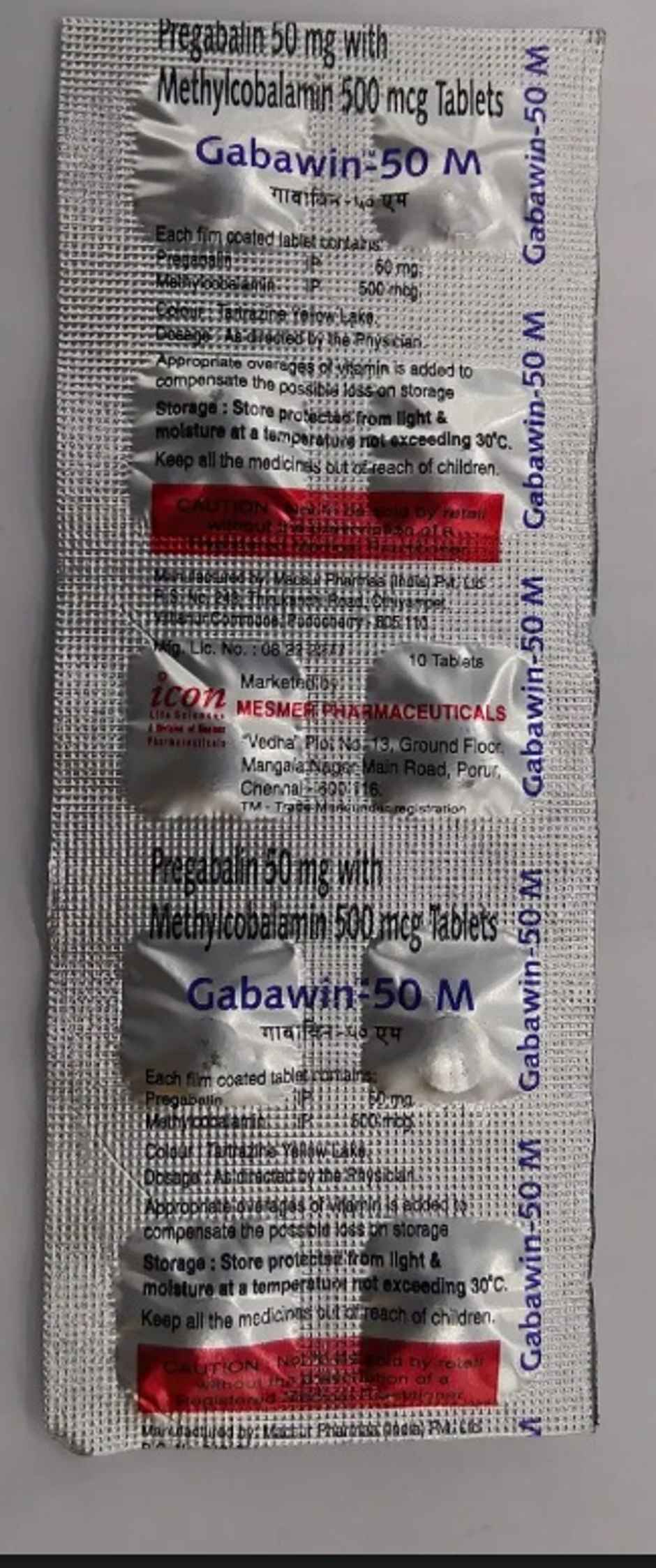 Gabawin-50 M Tablet