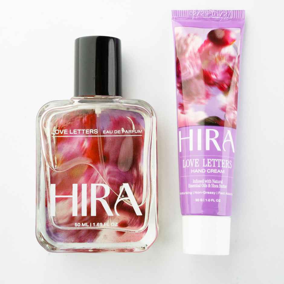 HIRA Women's Perfume & Hand Cream Gift Box | Love Letters Love Potions Edition | Gift for Her