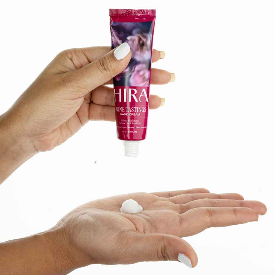 Hira Wine Tastings Hand Cream | Enriched with Shea Butter | Non-Greasy, Moisturizing & Fast Absorbing