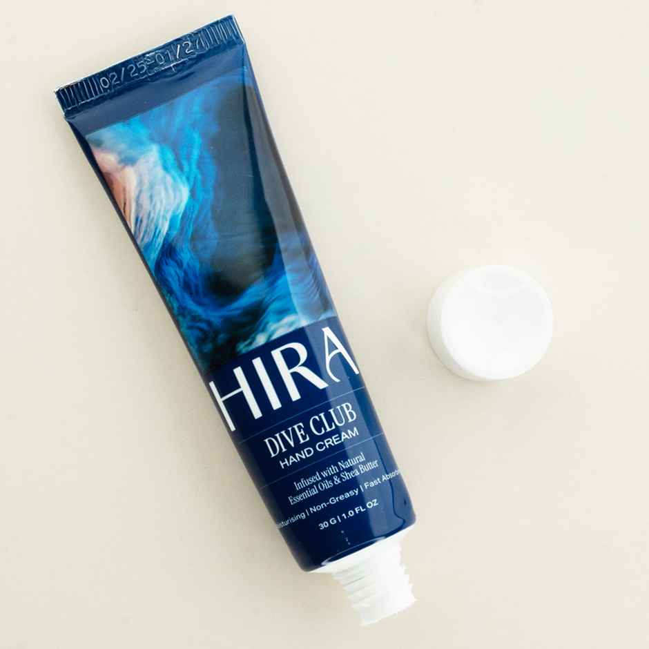 Hira Dive Club Hand Cream | Enriched with Shea Butter | Non-Greasy, Moisturizing & Fast Absorbing