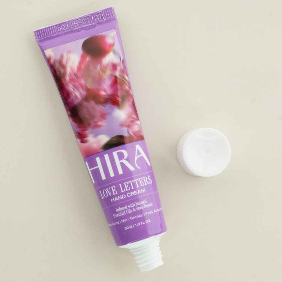 Hira Love Letters Hand Cream | Enriched with Shea Butter | Non-Greasy, Moisturizing & Fast Absorbing