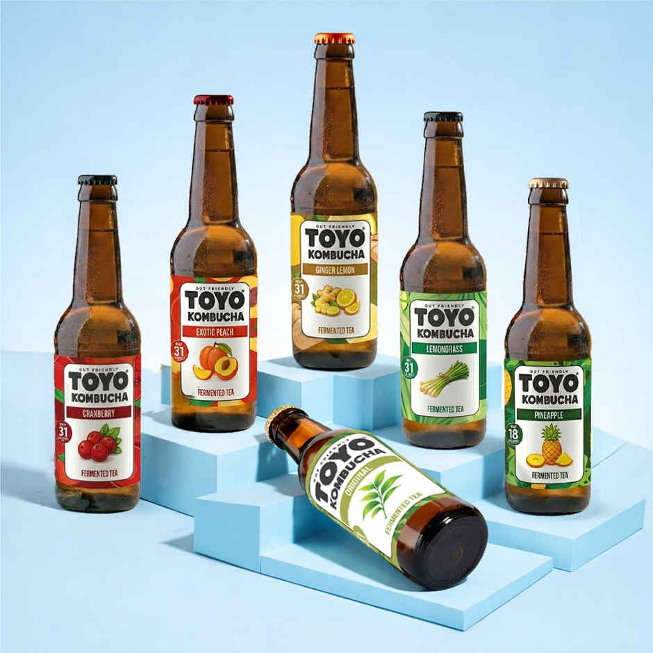 Toyo Kombucha Low Sugar Pineapple | Non-Alcoholic Kombucha
