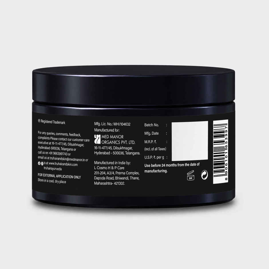 Tru Hair & Skin Spf 50 Styling Cream | Non-Sticky Hair Gel For Men | 8 Hour Hold Styling Wax