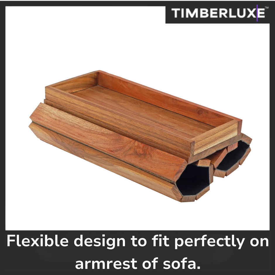 Timberluxe Armrest Tray with Holder
