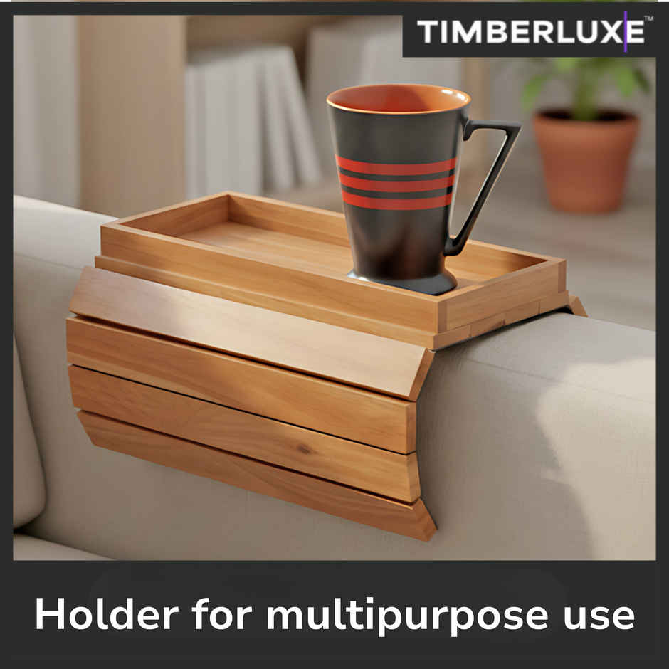 Timberluxe Armrest Tray with Holder