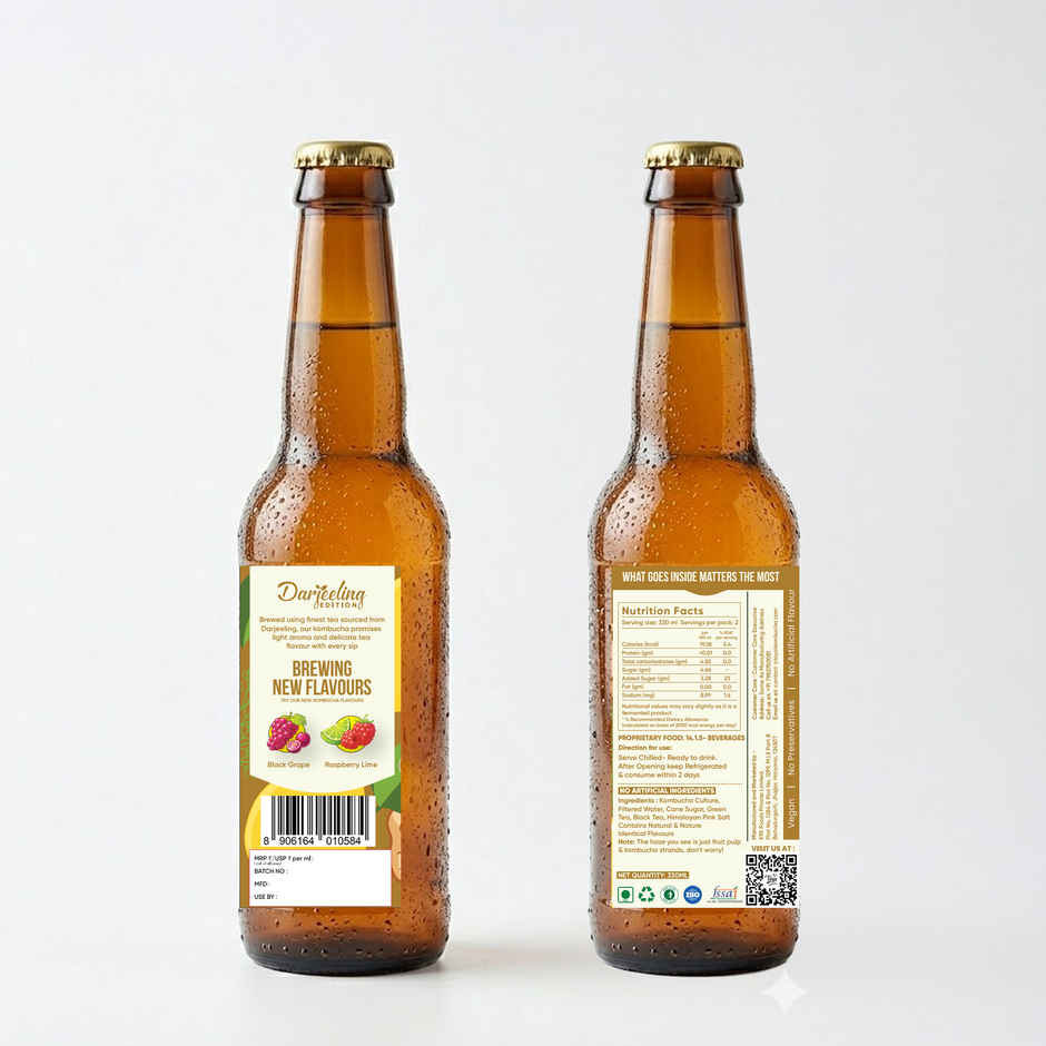 Toyo Kombucha Low Sugar Ginger Lemon | Non-Alcoholic Kombucha