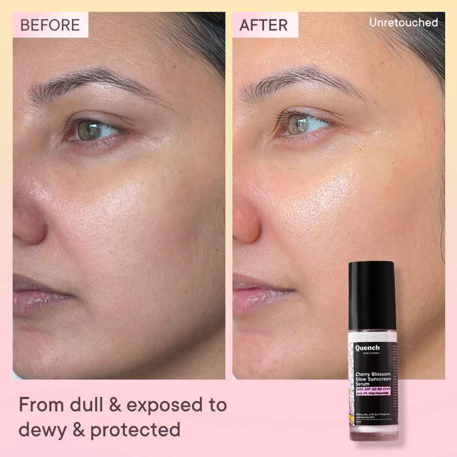 Quench Botanics Cherry Blossom Glow Sunscreen Serum