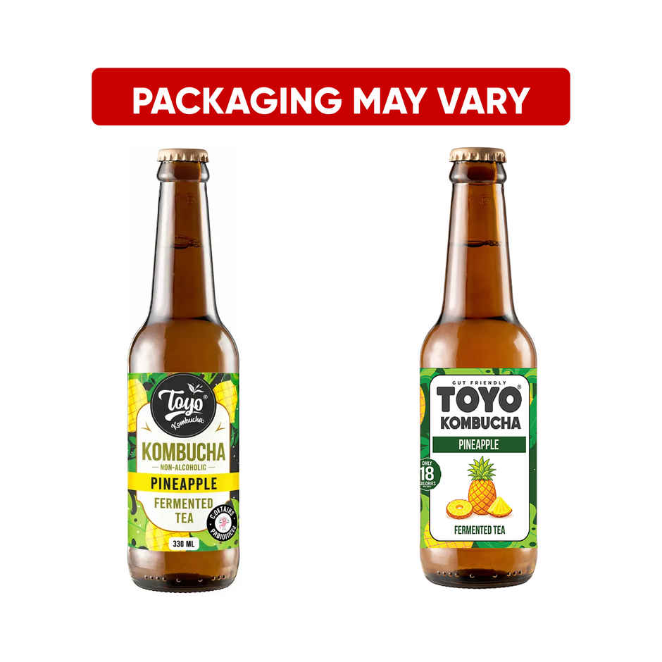Toyo Kombucha Low Sugar Pineapple | Non-Alcoholic Kombucha