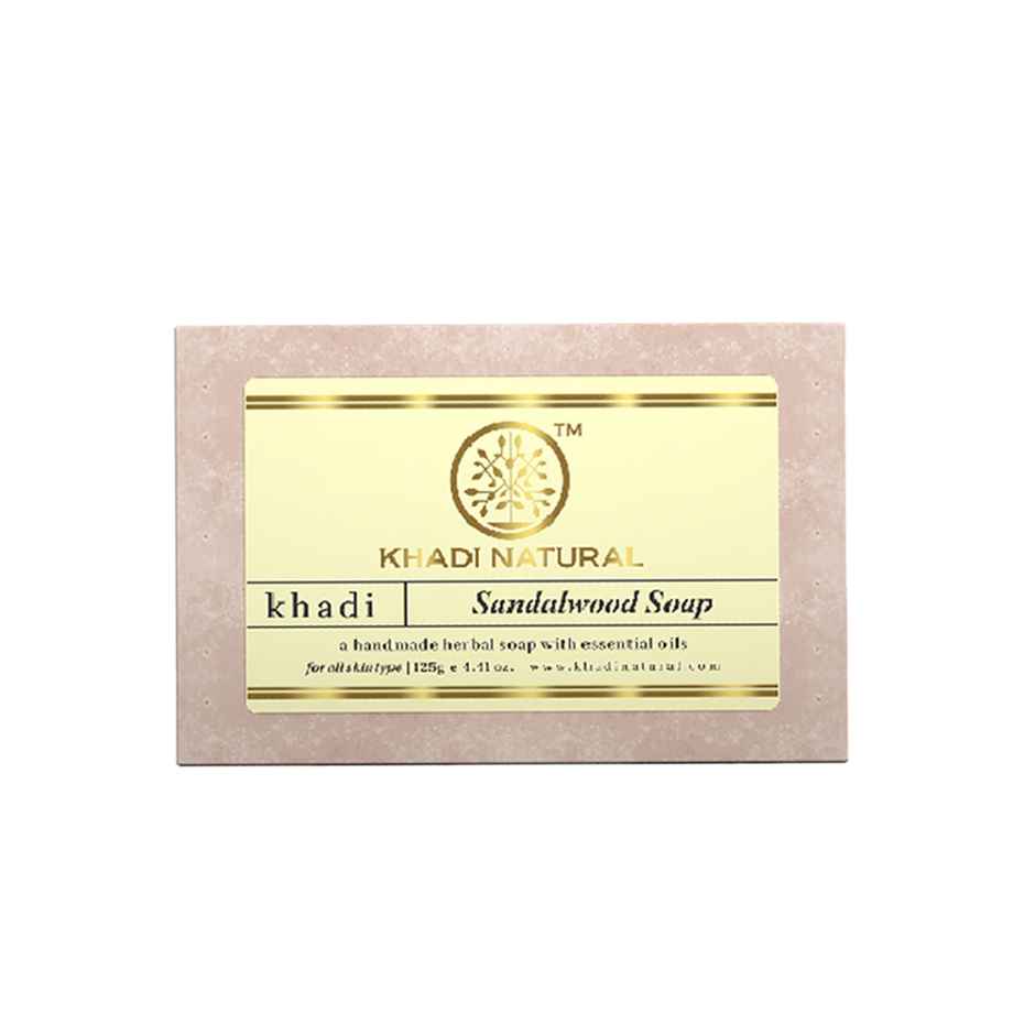 Khadi Naturals Sandalwood Soap For Bright and Glowing Skin