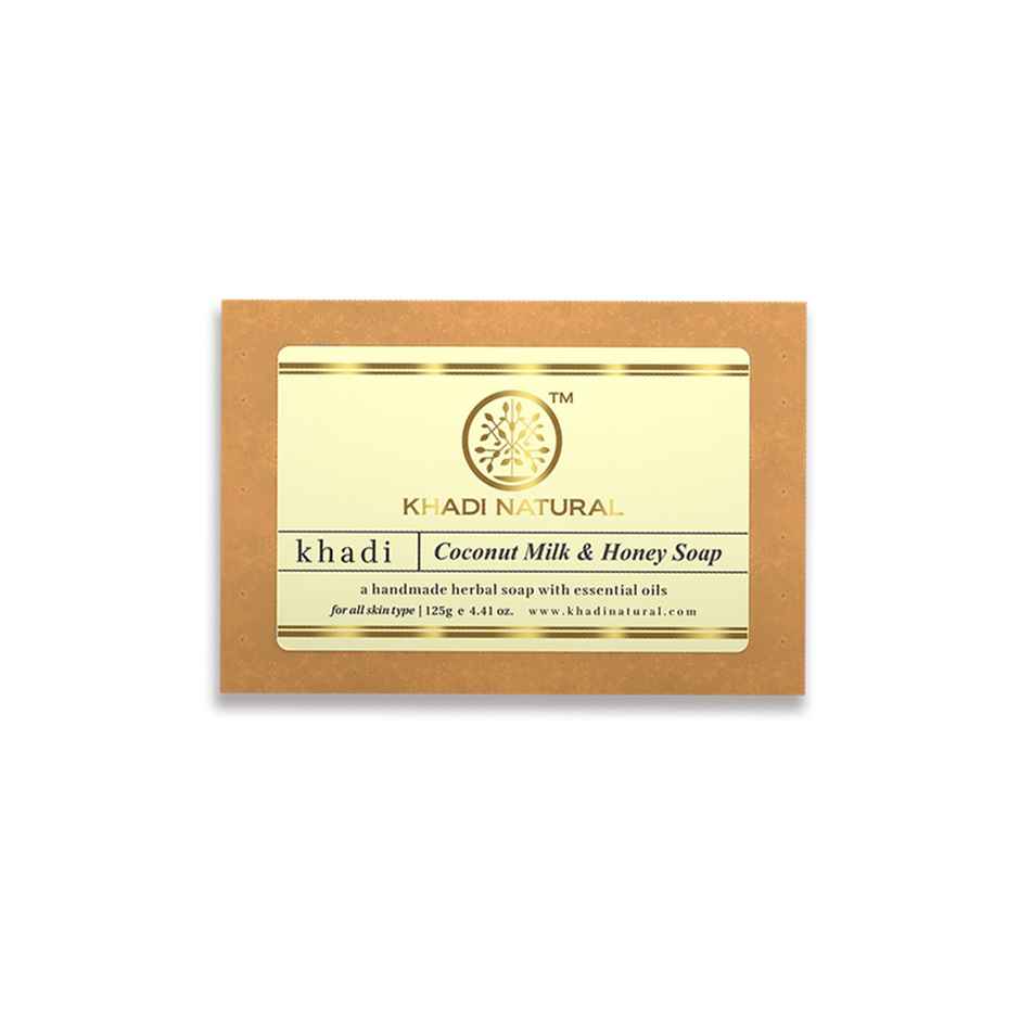 Khadi Natural Coconut Milk And Honey Handmade Soap | Moisturizes Dry Skin,