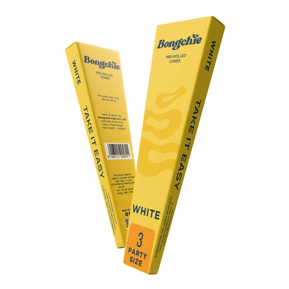 Bongchie Perfect Party Pre Rolled Cones | White