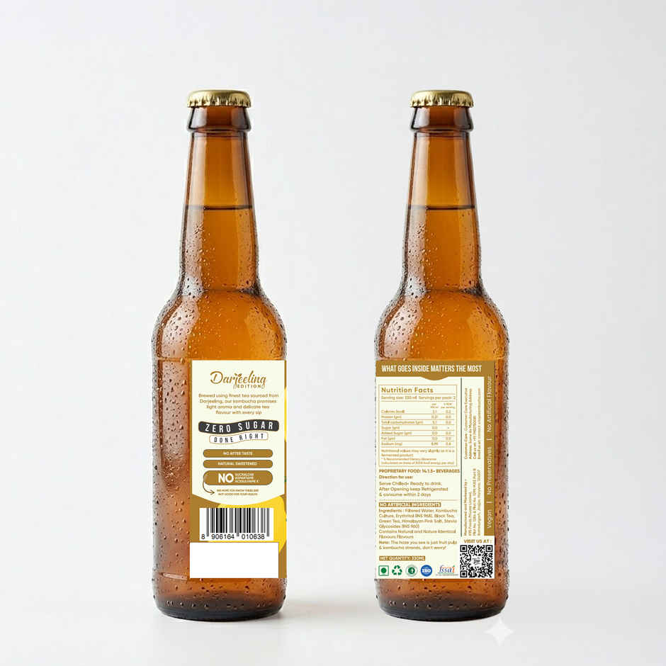 Toyo Kombucha Zero Sugar Ginger Lemon | Non-Alcoholic Kombucha