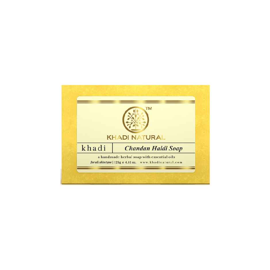 Khadi Natural Chandan Haldi Soap For Visibly Bright Skin Combo