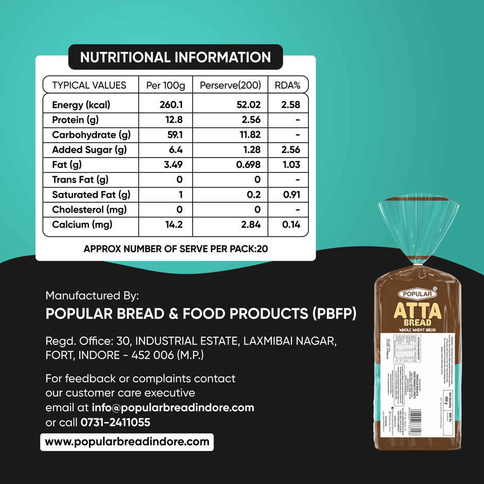 Popular Atta Bread