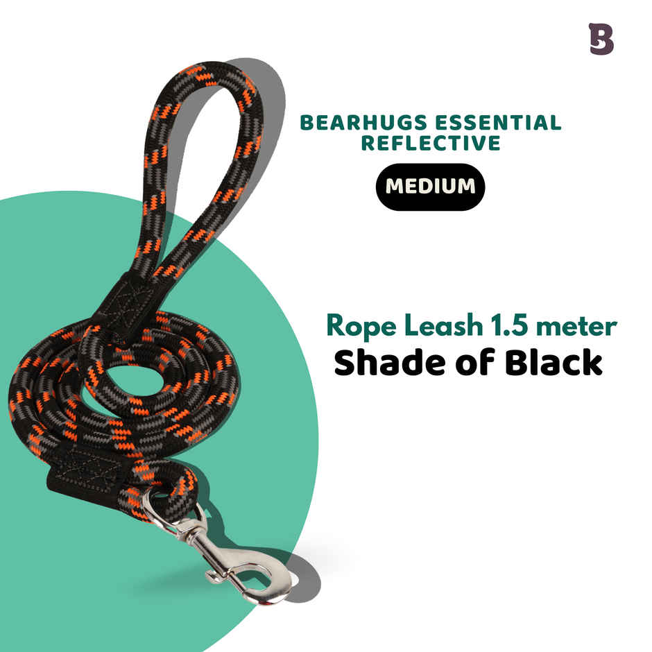 Bearhugs Essential Reflective Rope Leash (Medium)