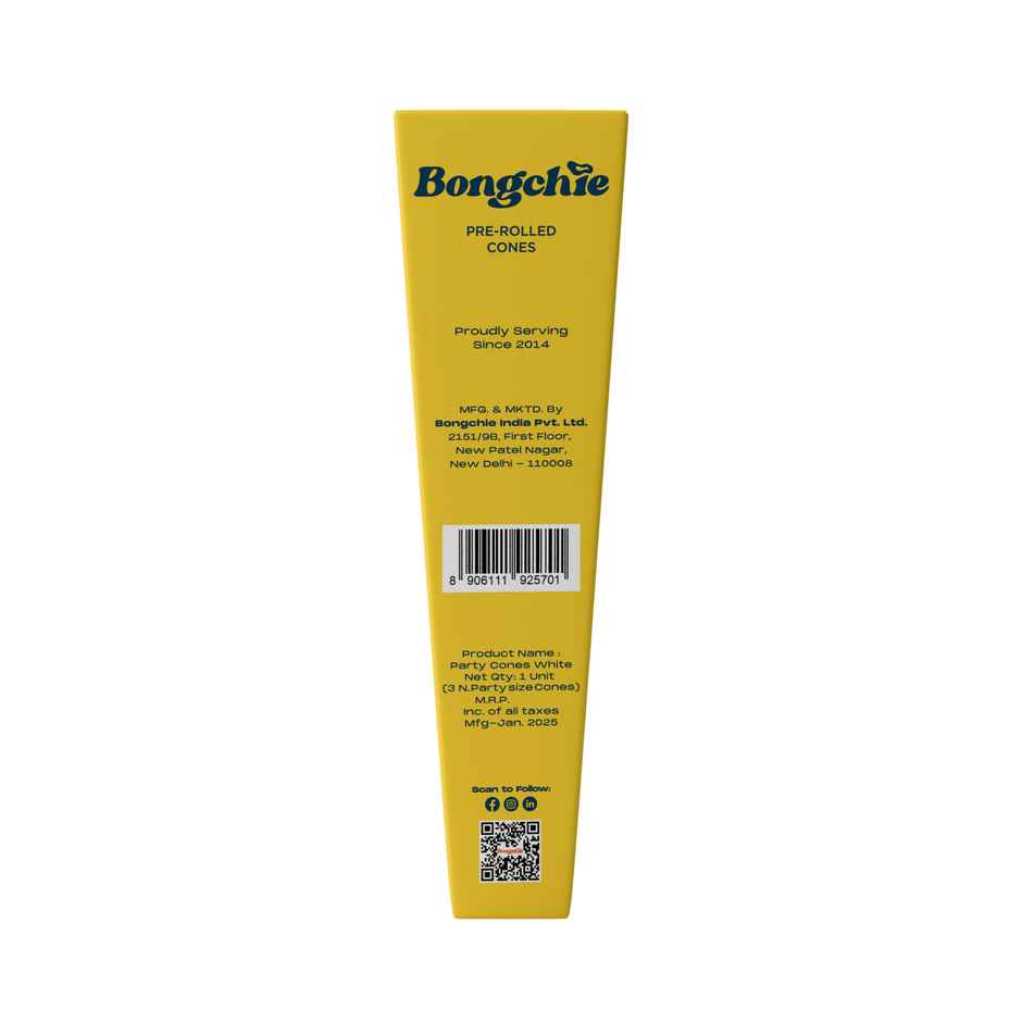 Bongchie Perfect Party Pre Rolled Cones | White