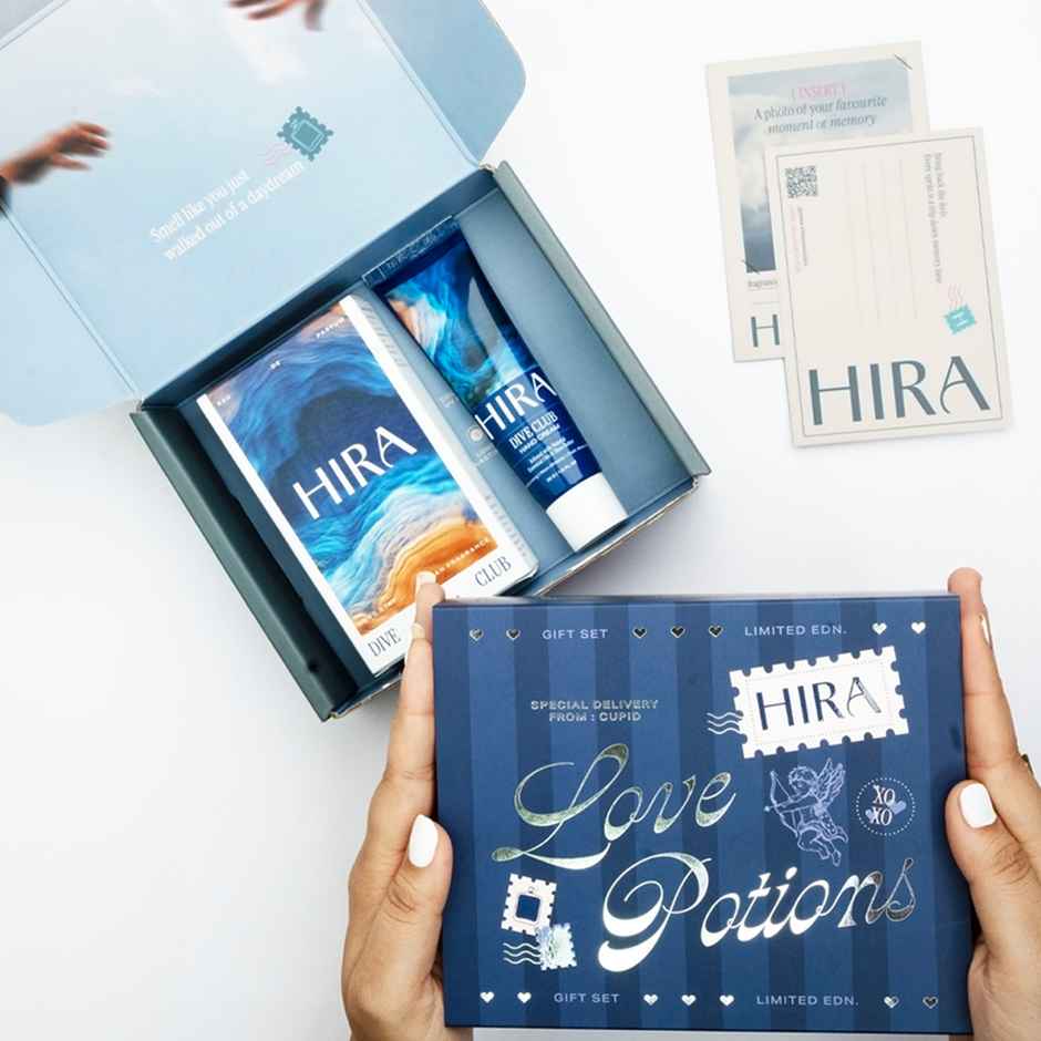 HIRA Men's Perfume & Hand Cream Gift Box | Dive Club Love Potions Edition | Gift for Him