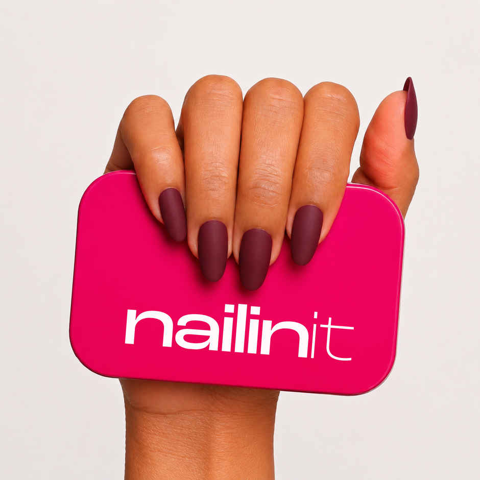 Nailinit Press On Nails | Moonchild | Reusable False Nail Extensions with Glue Tabs