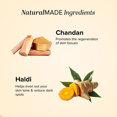 Khadi Natural Chandan Haldi Soap For Visibly Bright Skin
