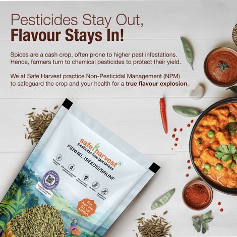 Safe Harvest Pesticide - Free Fennel (Seeds)(Saunf)