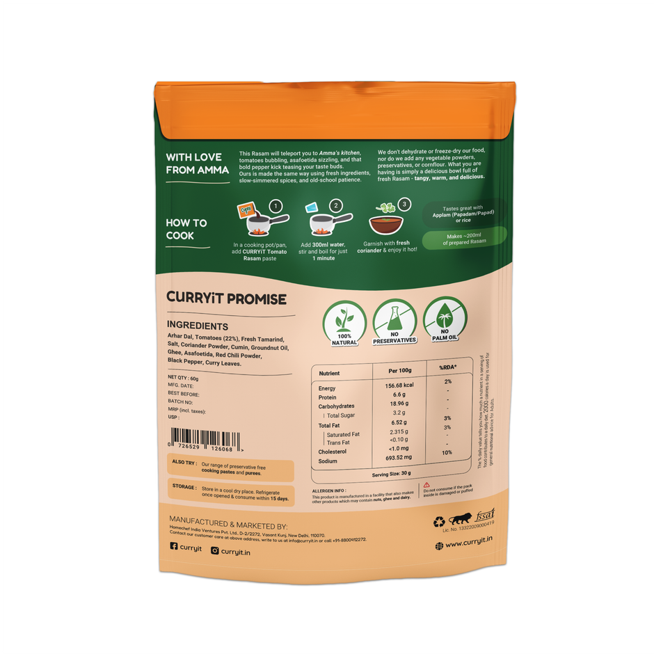 CURRYiT Amma Style Tomato Rasam