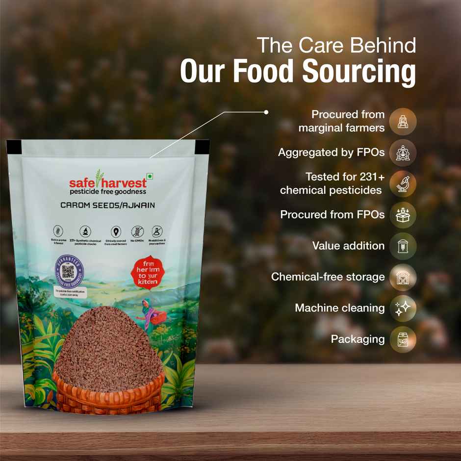 Safe Harvest Pesticide - Free Carom Seeds (Ajwain)