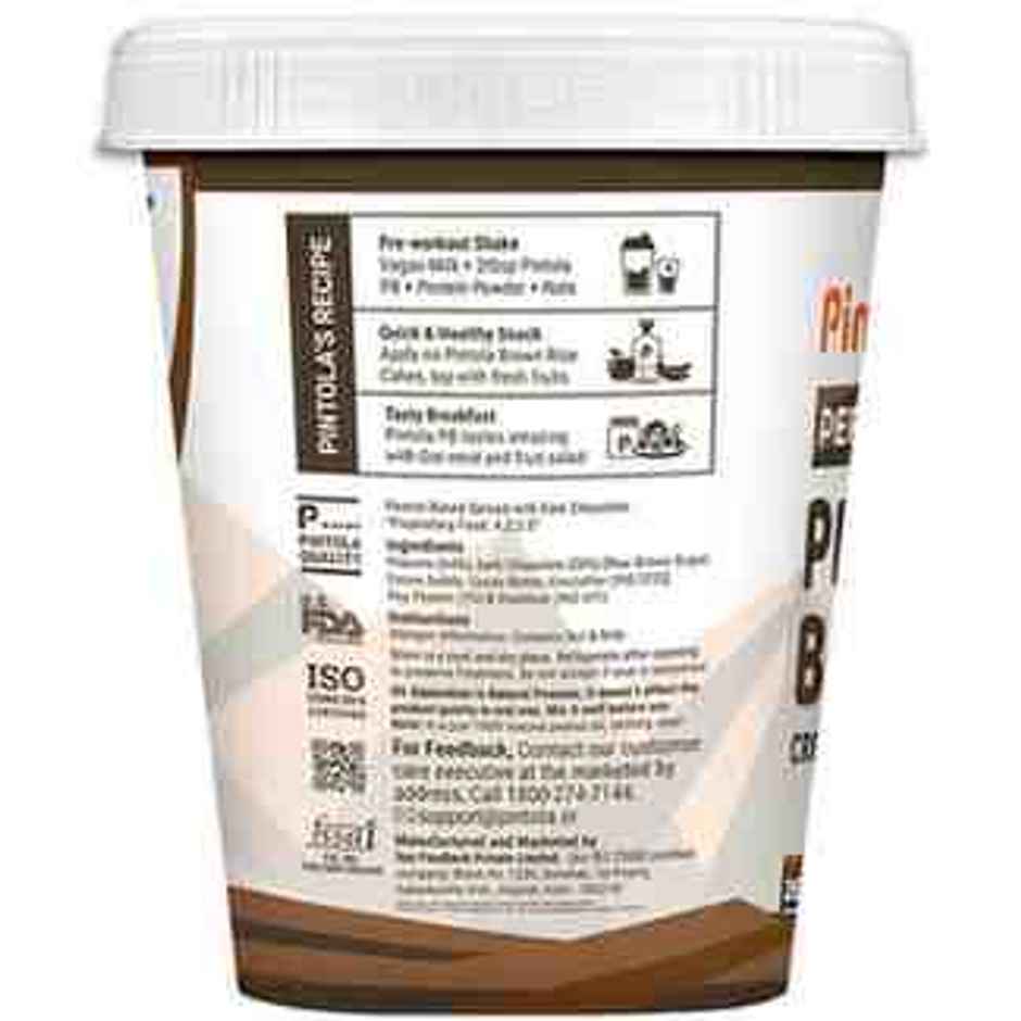 Pintola Dark Chocolate Performance Series Peanut Butter (Crunchy)- VEGan Protein 26% Protein