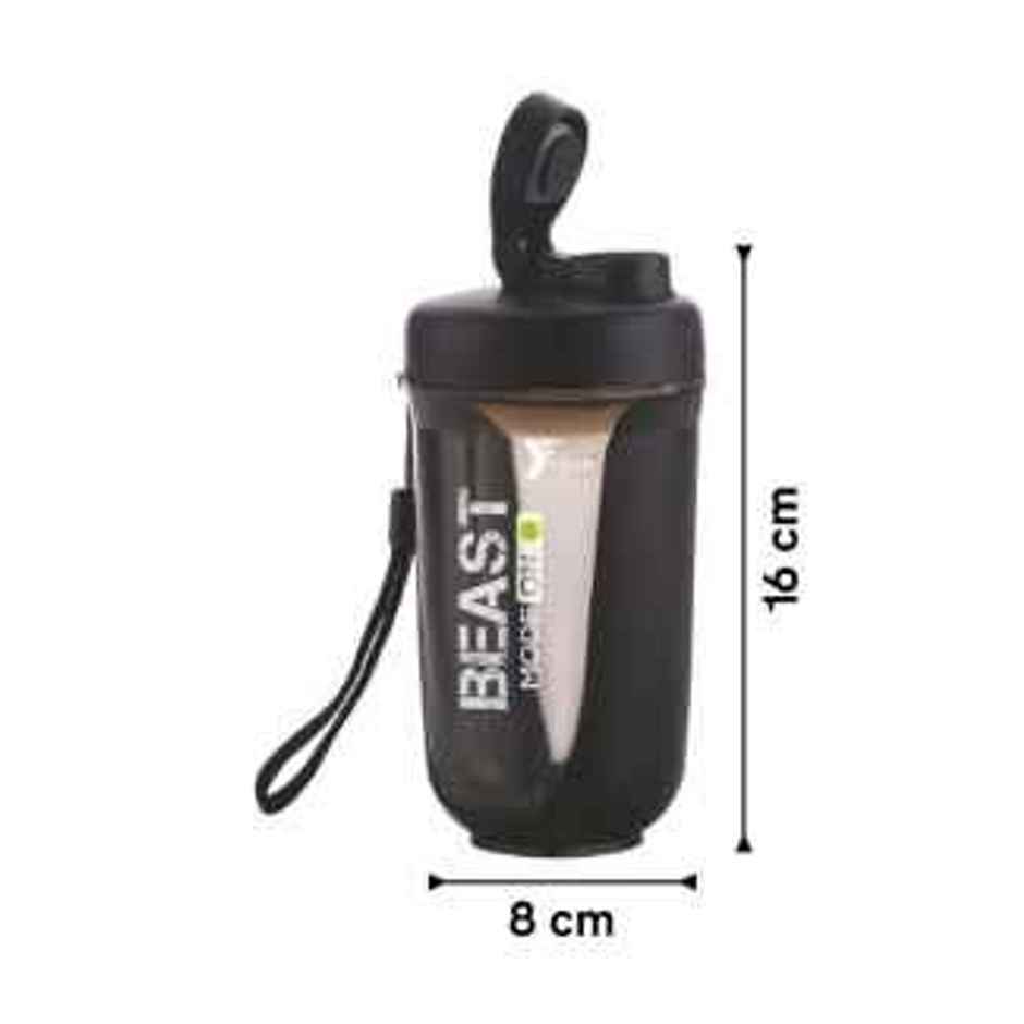 YELLOCUT Protein Shaker | Black | 500 ml