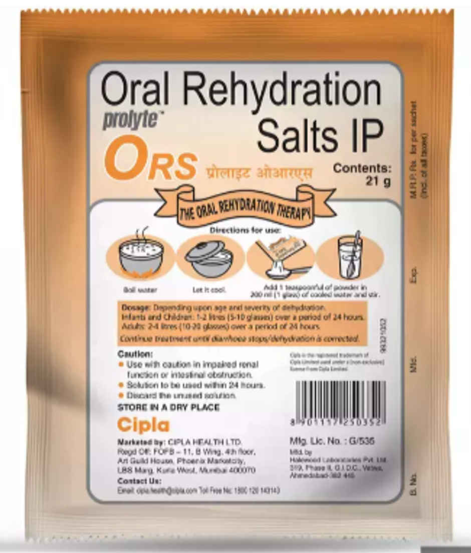 Prolyte ORS Refreshing Orange Flavour Powder