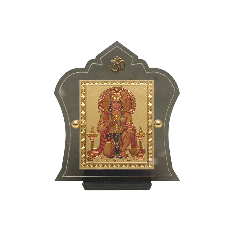 Divine Vibes Hanuman Ji Photo Design Frame for Car Dashboard - Big