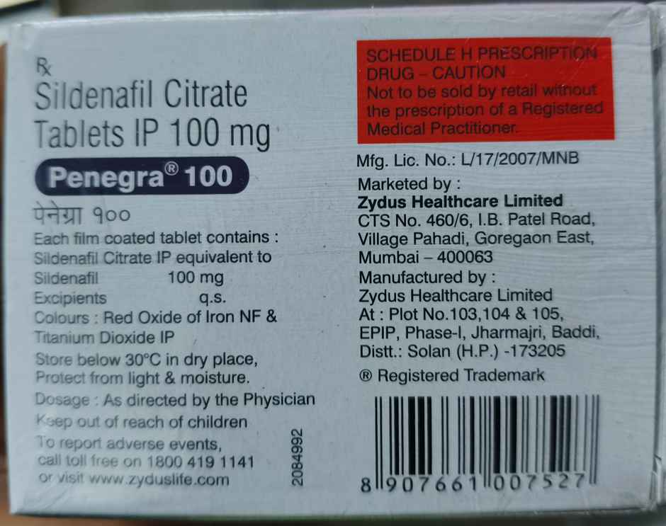 Penegra 100 Tablet