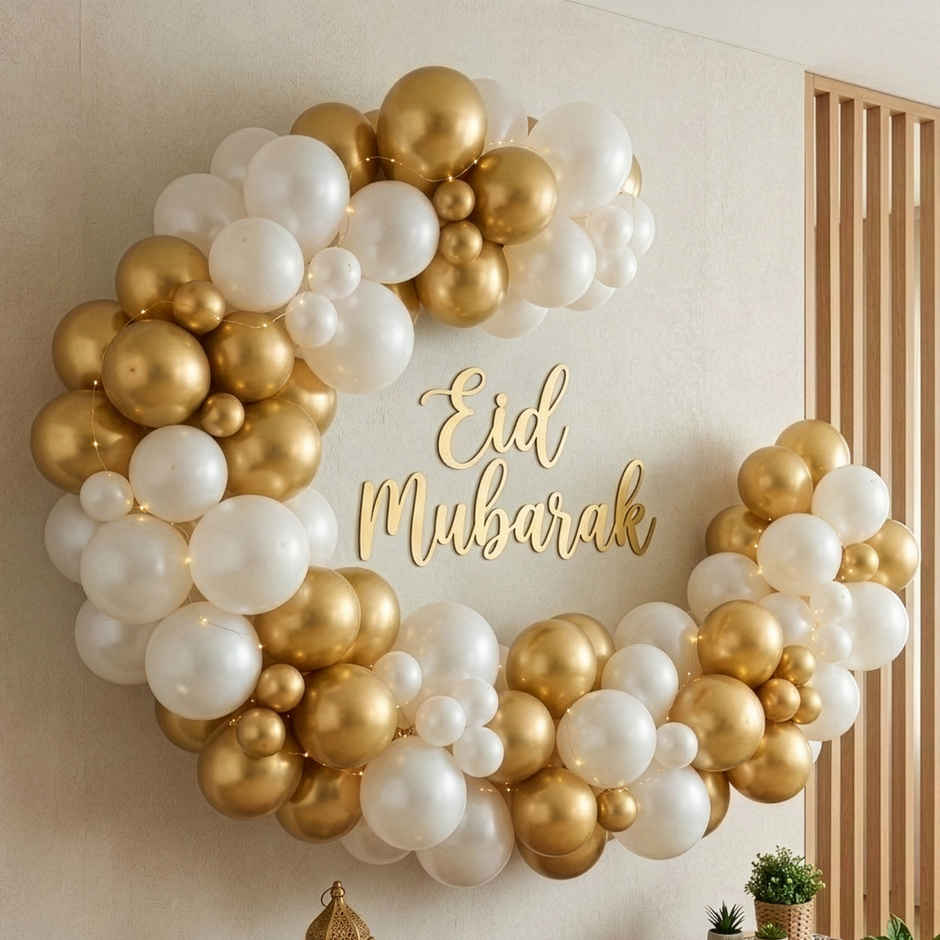 White and Golden Balloons Pack | Propcon