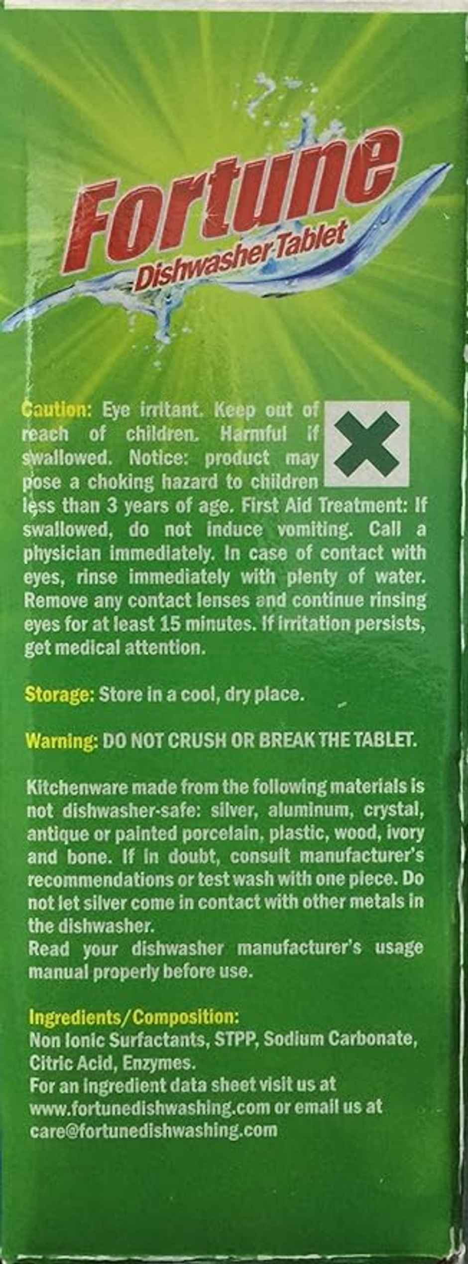 Fortune Dishwasher Tablets, 5 in 1 Action, Fresh Scent