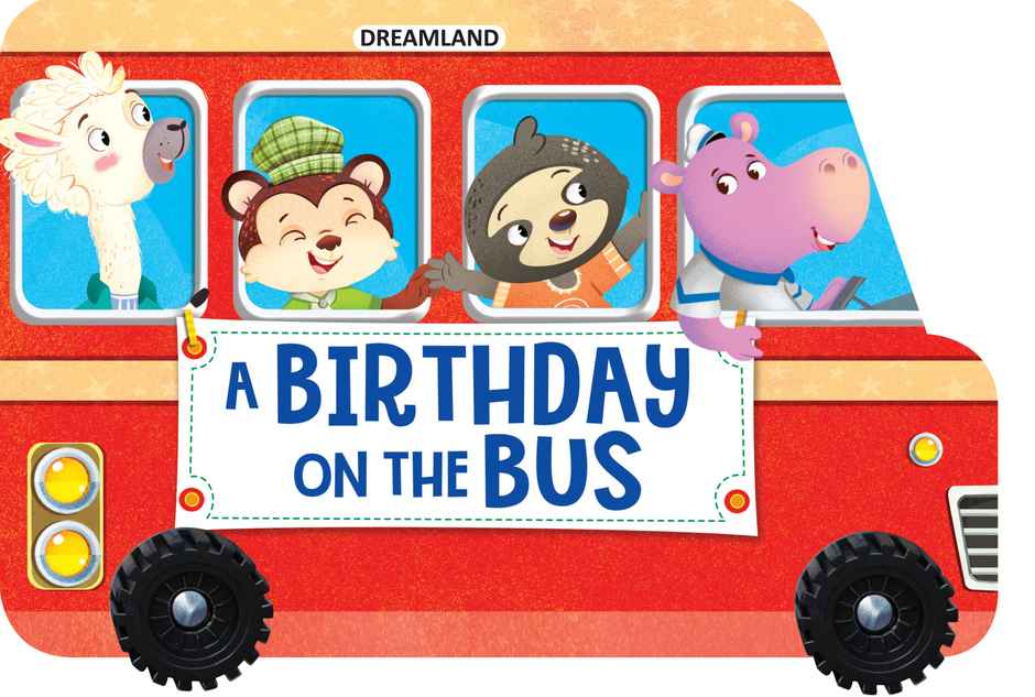 A Birthday on the Bus - A Shaped Board book with Wheels