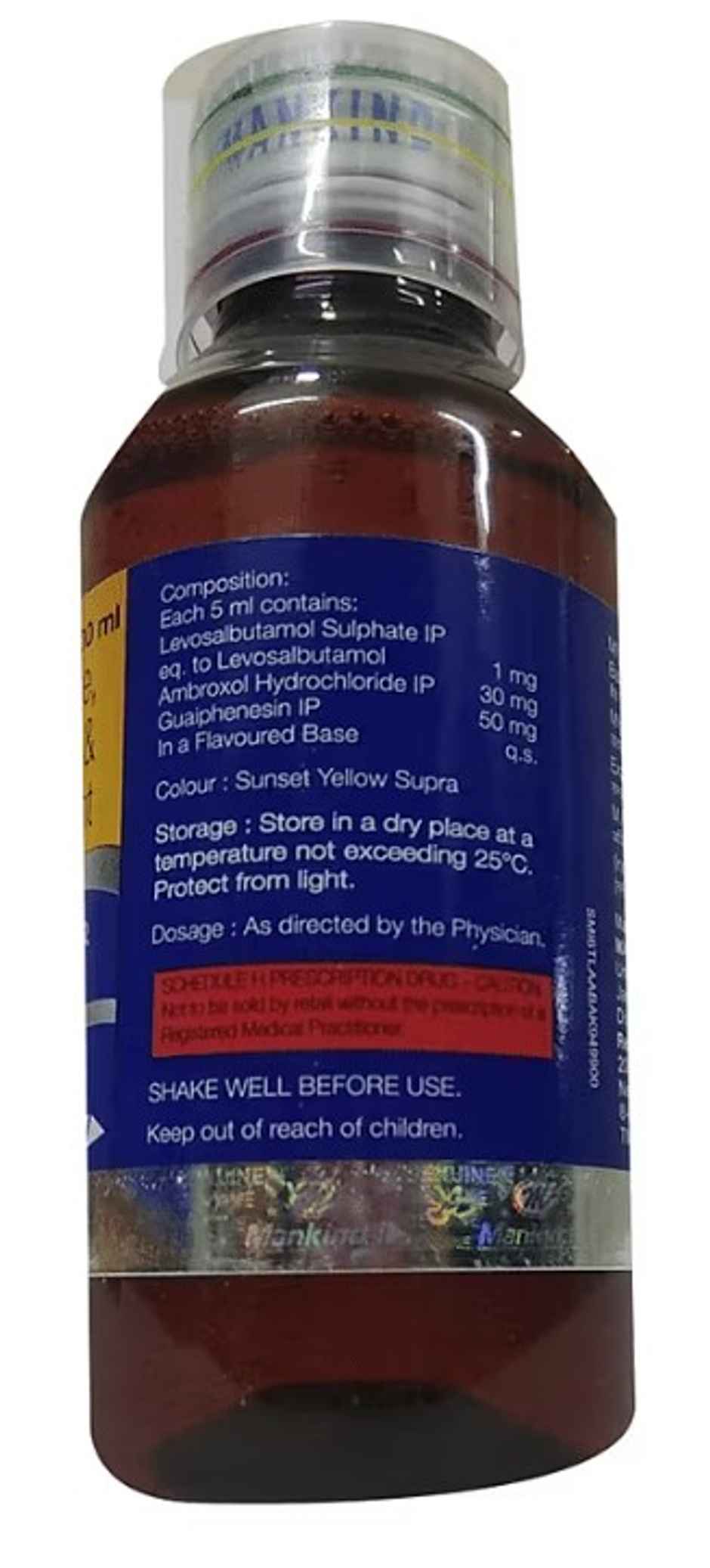 Asthakind-LS Cola Flavour Sugar Free Expectorant